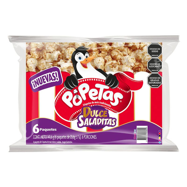 CRISPETAS POPETAS 6U 145.8G DULCE SALADI